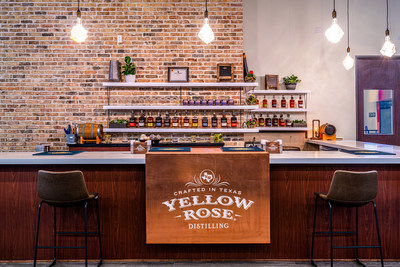 Visitors to Houston's Yellow Rose distillery can sample and purchase a selection of Yellow Rose's award-winning whiskeys.
