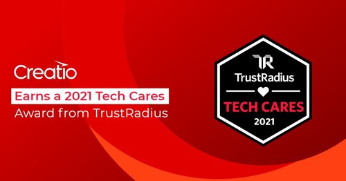 Creatio earns a 2021 Tech Cares Award from TrustRadius.