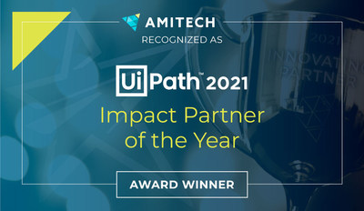 Amitech Solutions Recognized as a UiPath 2021 Impact Partner of the Year