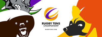 Rugby Tens Championship logo composite including: San Clemente Rhinos, Balkans Honey Badgers, Serengeti Elephants, and Cape Town Wild Dogs. Rugby Tens Championship logo composite including: San Clemente Rhinos, Balkans Honey Badgers, Serengeti Elephants, and Cape Town Wild Dogs.