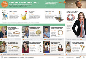 World Vision Unveils 2021 Holiday Gift Catalog Featuring Handcrafted Gifts Inspired By A Historic Lineup Of Celebrity Supporters