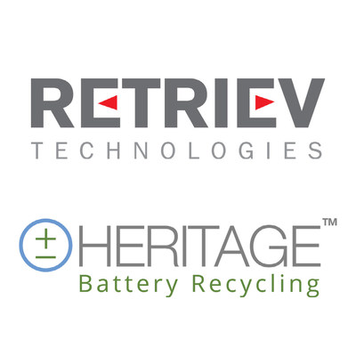 Retriev and Heritage Battery Recycling Logos