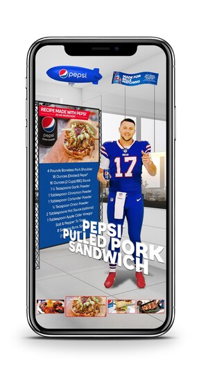 Pepsi® Brings Josh Allen Into Fans' Kitchens to Help Prep Game Day Bites "Made for Bills Watching"