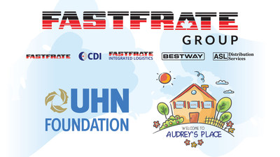 Fastfrate Group, University Health Network Foundation and Audrey's Place Foundation (Groupe CNW/Fastfrate Group)