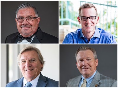 2022 TRA Board Officers (L-R): Leo Duran (El Paso), Chairman, Jonathan Horowitz (Houston), Vice-Chair, Skeeter Miller (Austin), Treasurer, and Gary Johnson (San Antonio), Immediate Past Chair.