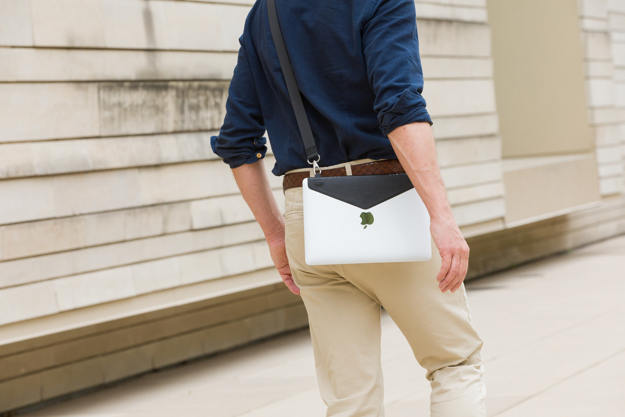 A Minimalist Accessory for the Digital Nomad The Laptop Strap™ is "a