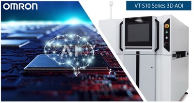 The new, AI-assisted, PCB inspection system, Omron VT-S1080 3D AOI