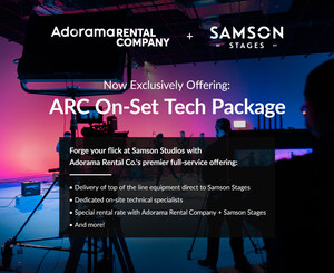 Adorama Rental Company Partners with Samson Stages to Provide Full-Service "On-Set Tech Package" for Content Producers