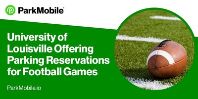 This football season, University of Louisville students, faculty, and visitors will be able to reserve parking via ParkMobile in 500 off-street spaces in advance of games.