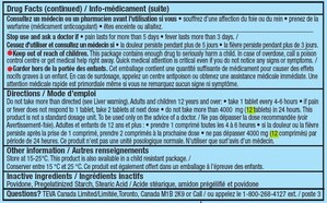 Avis - Rappel de deux lots de comprimés d'acétaminophène de marque Novo-Gesic Forte en raison d'une erreur d'étiquetage pouvant entraîner une surdose et, dans les cas les plus graves, la mort