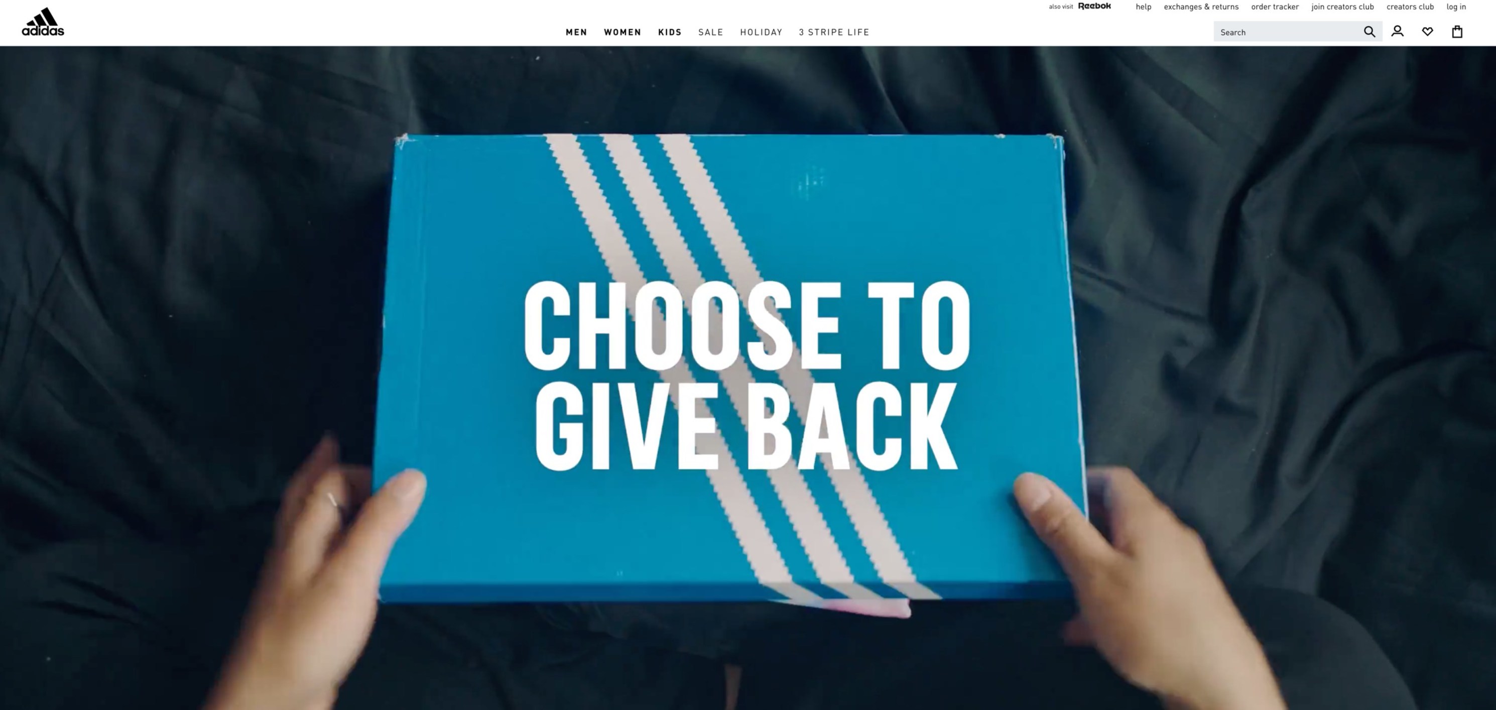 message minor Environmentalist adidas Launches 'Choose to Give Back', a Resale Program Enabled by thredUP