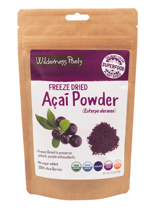 Wilderness Poets' Organic Freeze-Dried Açaí Powder