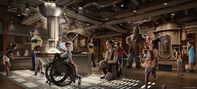 The peculiar creatures and legendary characters of the Star Wars galaxy will take center stage at Star Wars: Cargo Bay, a first-of-its-kind immersive experience that will place kids ages 3 to 12 in the important role of creature handlers as they learn to manage a mischievous menagerie of exotic beings from across the galaxy. (Disney)