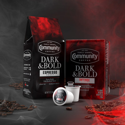 Community Coffee, the nations No. 1 family-owned retail coffee brand, introduces its darkest blends yet with its new Dark & Bold offerings, available in two varieties, Intense Blend and Espresso Roast, in stores and online now.