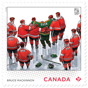 Canada Post stamp honours editorial cartoonist Bruce MacKinnon