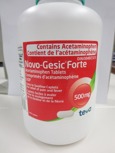 Bouteille de Novo-Gesic Forte (1000 capsules)
