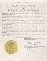 Arizona Governor Doug Ducey Declares October 8 National Hydrogen And Fuel Cell Day