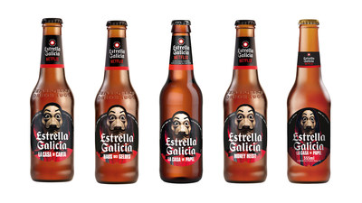 The brewery Estrella Galicia will dress its new special edition with labels that pay homage to La Casa de Papel (Money Heist)