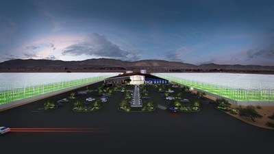 Conceptual rendering of Bluehouse Greenhouse, Inc.'s flagship site in Lancaster, CA