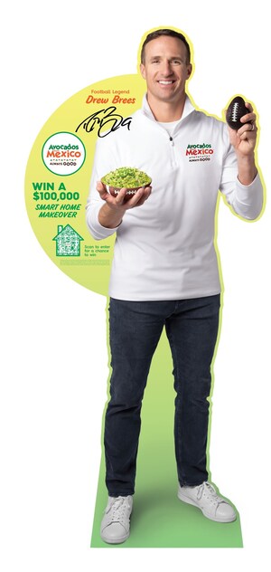 Avocados From Mexico Partners with Football Legend, Drew Brees, to "Get In The Guac Zone" for The Big Game