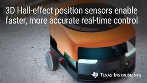 Industry's most accurate 3D Hall-effect position sensor provides speed and precision for faster real-time control