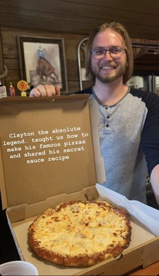 Our Pizza with the secret sauce recipe