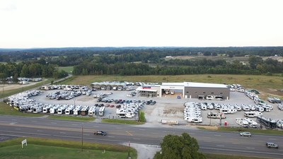 Aerial shot of the new ExploreUSA – Tyler store