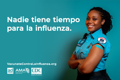 Los CDC, la AMA y el Ad Council alientan a vacunarse contra la influenza para reducir las hospitalizaciones por influenza en medio de las preocupaciones por el COVID-19