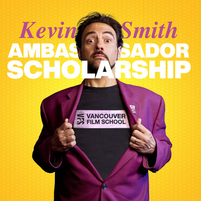VFS will award up to $500,000 in scholarships, in honour of Creative Ambassador & VFS alum Kevin Smith. (CNW Group/Vancouver Film School)
