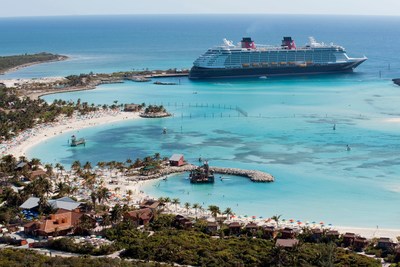 In early 2023, every Disney cruise from Florida includes a visit to Disney’s private island oasis, Castaway Cay, which is reserved exclusively for Disney Cruise Line guests. In a setting of crystal-clear turquoise waters, powdery white-sand beaches and lush landscapes, the 1,000-acre island offers one-of-a-kind areas and activities for every member of the family. (David Roark, photographer)