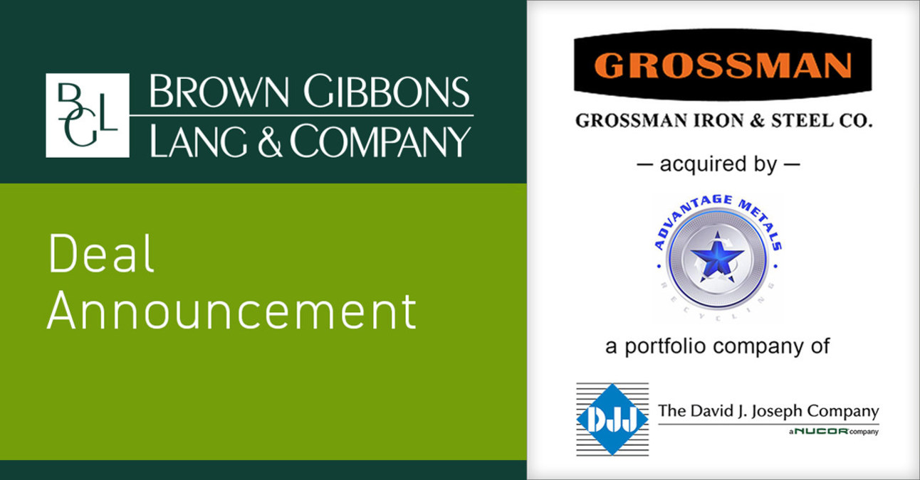 BGL Announces the Sale of Grossman Iron and Steel Company - Vimarsana News