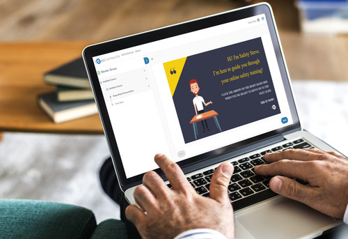 Worker completing onboarding using GoContractor