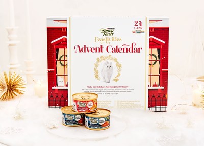 Fancy Feast releases its second annual holiday advent calendar, featuring 24 recipes. This year, the calendar includes two new limited-edition holiday flavors.