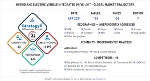 New Study from StrategyR Highlights a 4.4 Million Units Global Market for Hybrid and Electric Vehicle Integrated Drive Unit by 2026