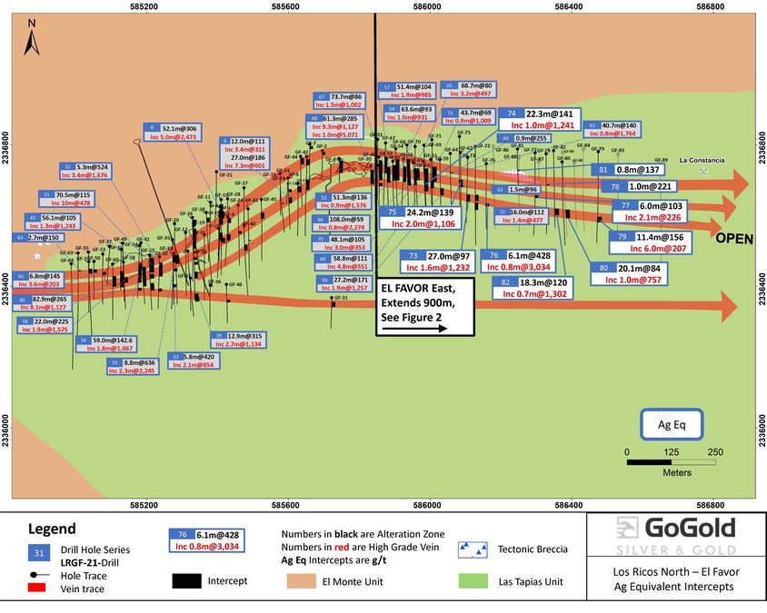 GoGold Drills 3,034 g/t AgEq over 0.8m and 24.2m of 139 g/t AgEq at El Favor East in Los Ricos North - Vimarsana News