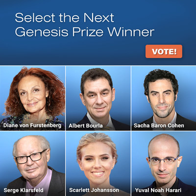 Image from the 2022 Genesis Prize Voting Campaign