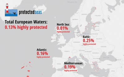 ProtectedSeas Navigator provides regulations and Level of Fishing Protection assessment for over 6,700 marine protected areas across 44 European countries. Credit: ProtectedSeas