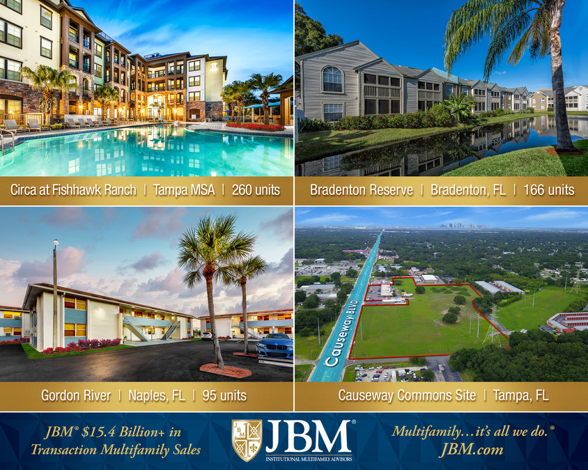 JBM® Closes on $119.25MM - Continuing West Florida Multifamily Domination - Vimarsana News
