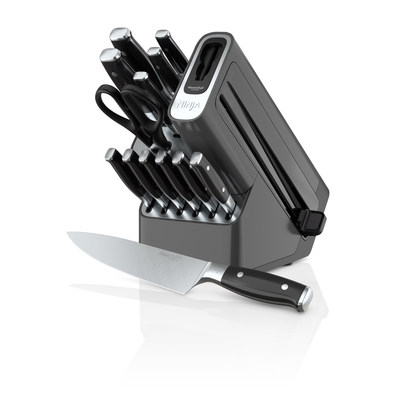 The Ninja™ Foodi™ NeverDull™ Premium 14-Piece Knife System maintains superior sharpness thanks to its built-in sharpener and NeverDull™ Technology. Available now on Best Buy and Kohl’s, and available soon on NinjaKitchen.com.