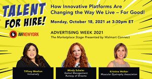 Muscular Dystrophy Association Teams Up with Advertising Week on How Innovative Platforms are Changing the Way We Live -- For Good!