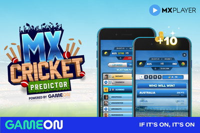 GameOn Launches Cricket Predictor Product With India's MX Player