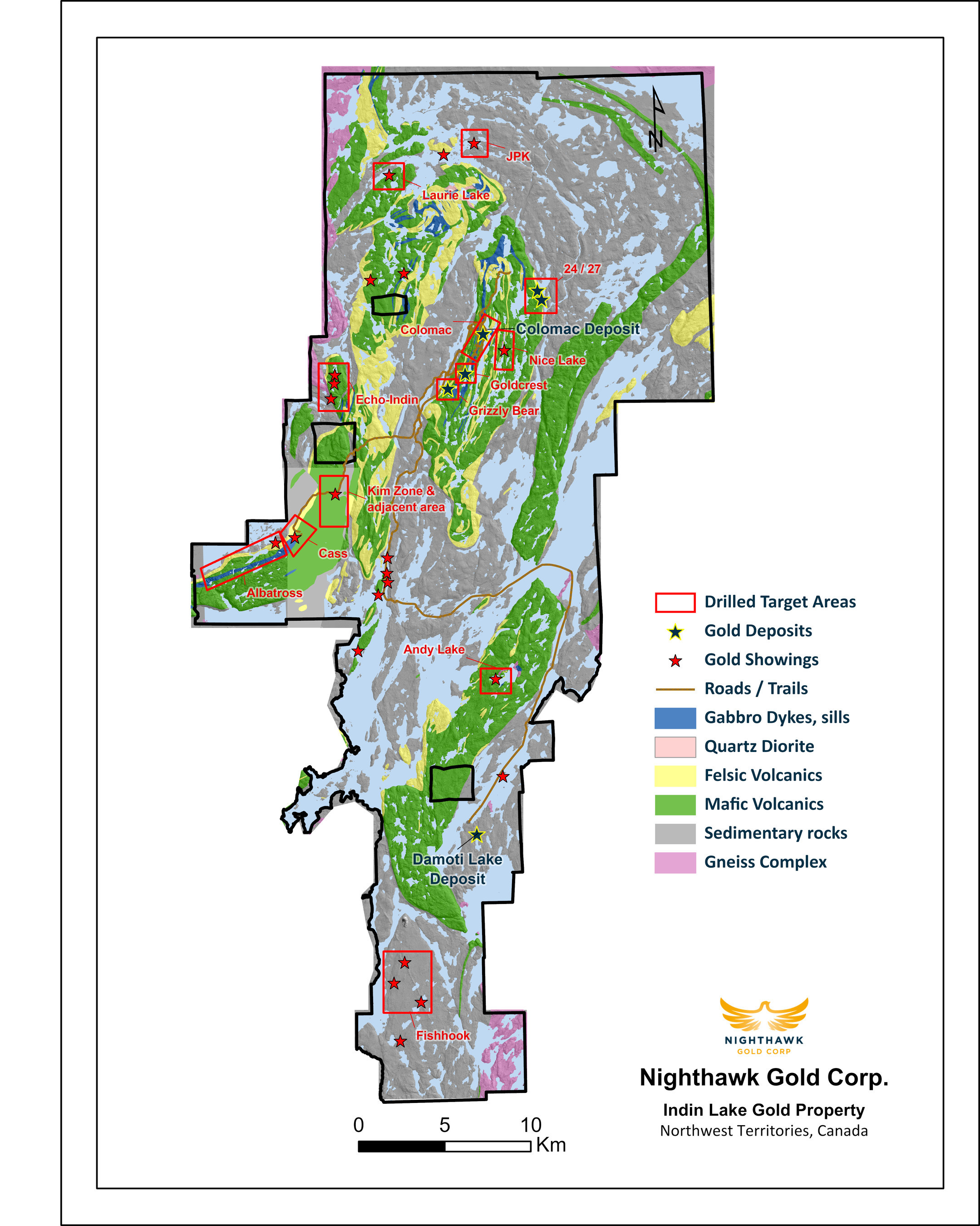 Nighthawk Completes 72,325 Metres as Part of its Successful 2021