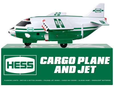 The 2021 Hess Cargo Plane and Jet and its iconic box.