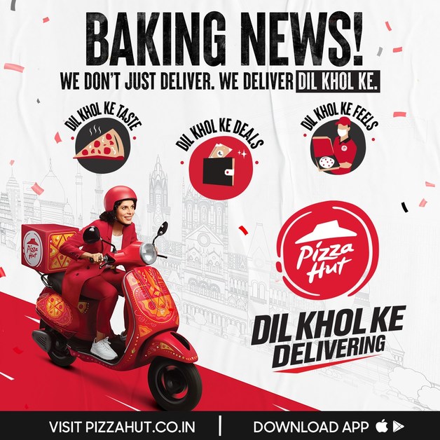 Pizza Hut India unveils 'Dil Khol Ke Delivering' as its bold new brand