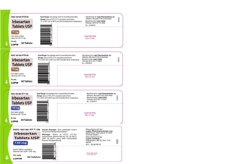 Lupin Pharmaceuticals, Inc. Issues Voluntarily Nationwide Recall of all Irbesartan Tablets and Irbesartan and Hydrochlorothiazide Tablets due to potential presence of N-nitrosoirbesartan Impurity - Vimarsana News