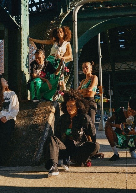 H&M Collaborates With Iconic 90's Skate Brand No Fear And Features The Skate Kitchen In The Campaign And As Co-Creators