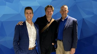 From left to right: Andrew Quist, VP/Associate General Counsel, Security National Financial (parent company of C&J Financial), Rikard Steiber, CEO/Founder of GoodTrust, Jamie Meredith, Executive Vice President, C&J Financial.