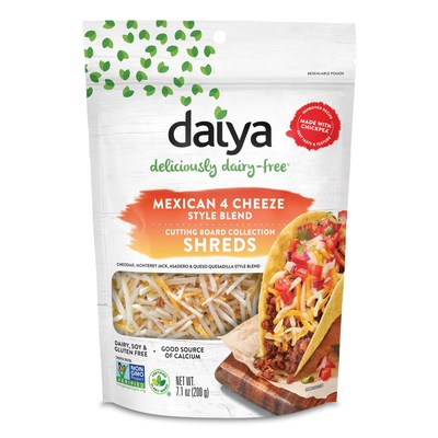 Turn dinner into a fiesta with Daiya’s Mexican 4 Cheeze Style Blend Shreds.