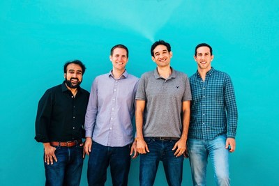 The Rhombus Systems Founding Team. From left to right, Omar Khan (CTO), Dave Gustafson (VP of Hardware), Garrett Larsson (CEO), Brandon Salzberg (VP of Engineering).