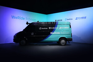 WeRide unveils China's first Level 4 self-driving cargo van, WeRide Robovan in cooperation with Jiangling Motors and ZTO Express for smart urban logistics